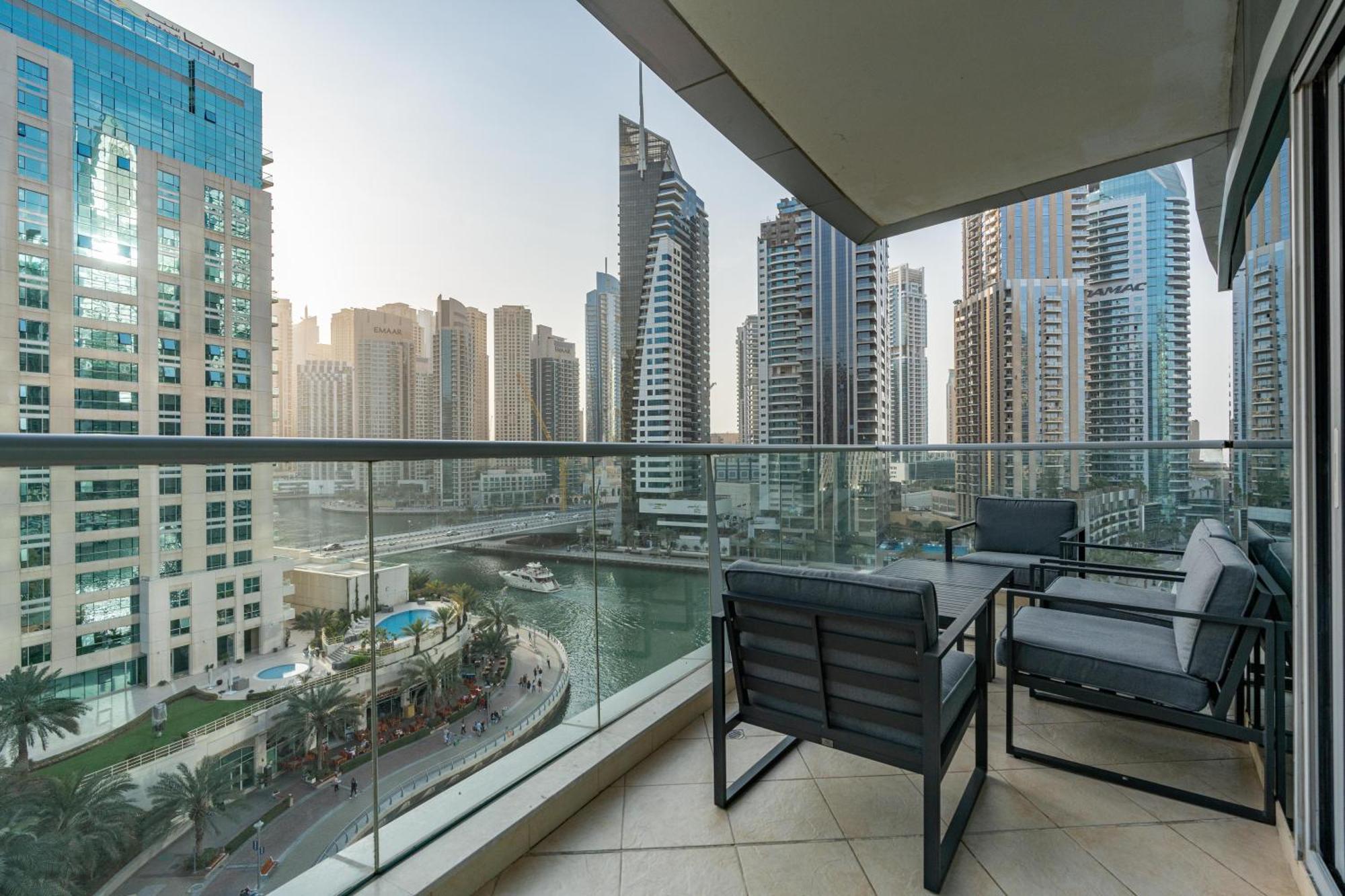 Vacay Lettings - Full Marina View 3 Bedroom Plus Maid Room 迪拜 外观 照片