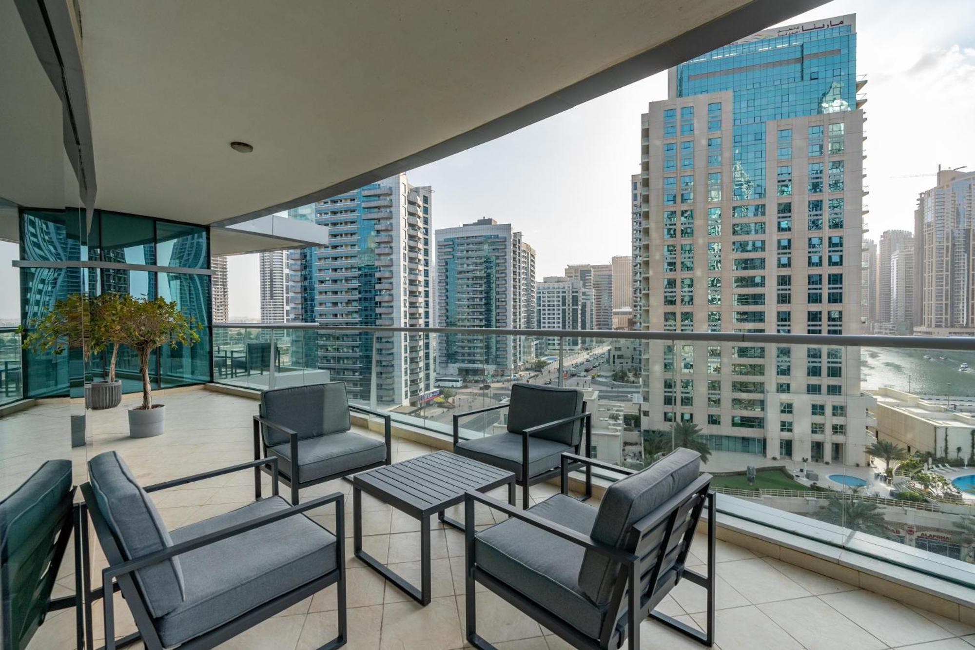 Vacay Lettings - Full Marina View 3 Bedroom Plus Maid Room 迪拜 外观 照片