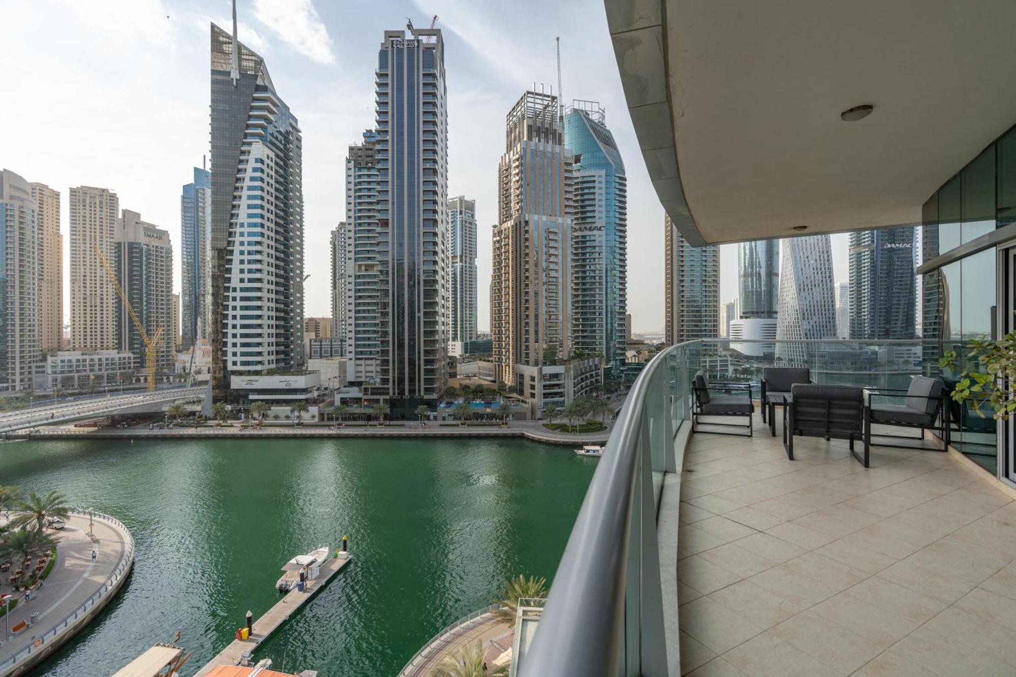 Vacay Lettings - Full Marina View 3 Bedroom Plus Maid Room 迪拜 外观 照片