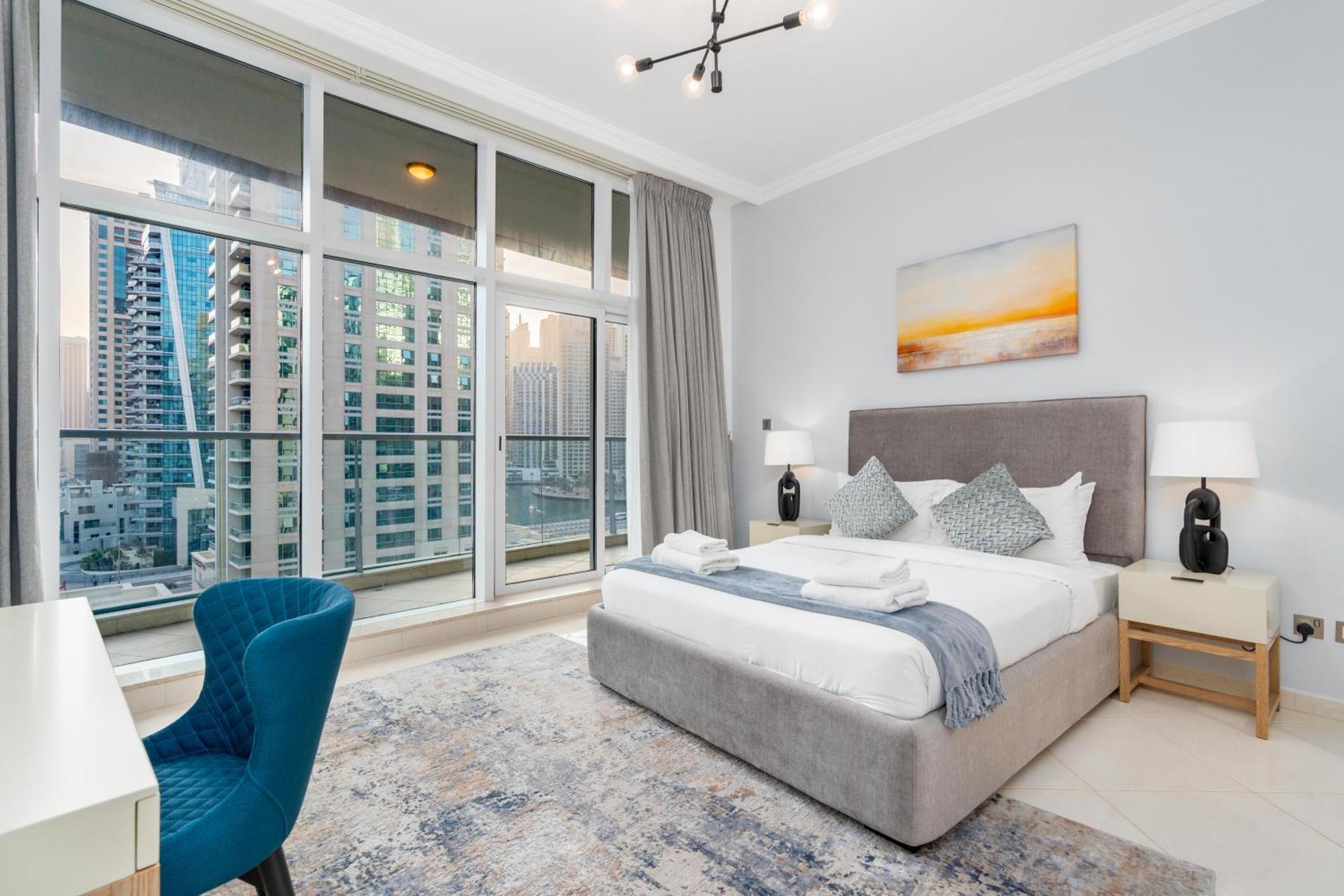 Vacay Lettings - Full Marina View 3 Bedroom Plus Maid Room 迪拜 外观 照片