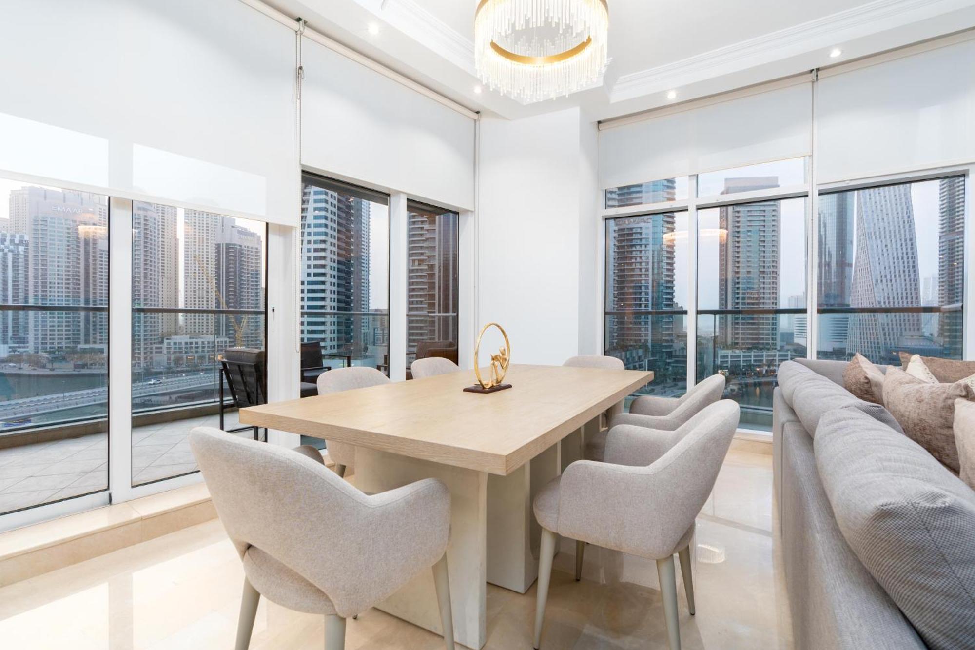 Vacay Lettings - Full Marina View 3 Bedroom Plus Maid Room 迪拜 外观 照片